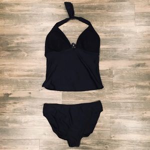 Profile by Gottex Black Halter Tankini Swimsuit